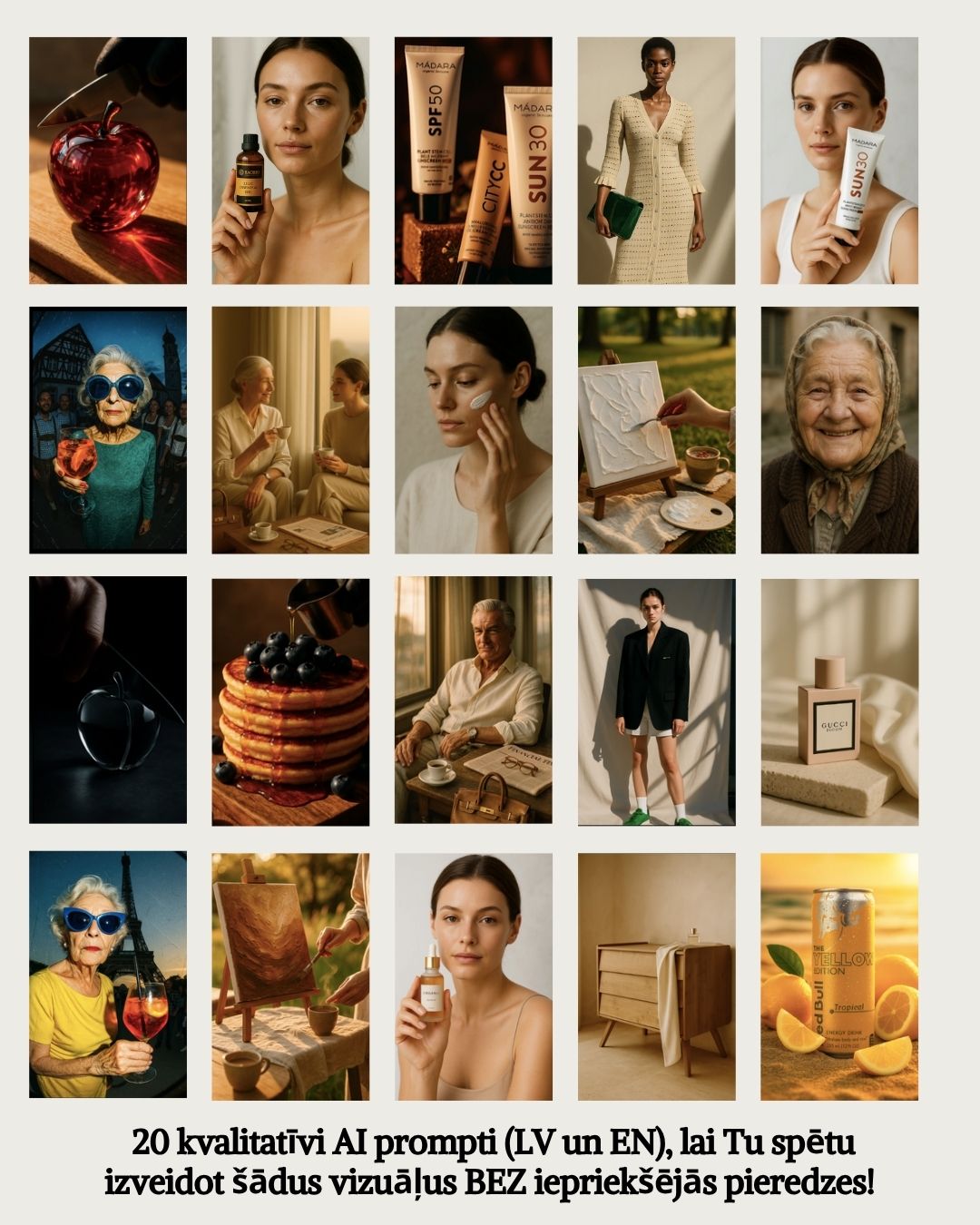 22 mākslīgā intelekta (AI) prompti reālistisku bilžu veidošanai (PDF FAILS)