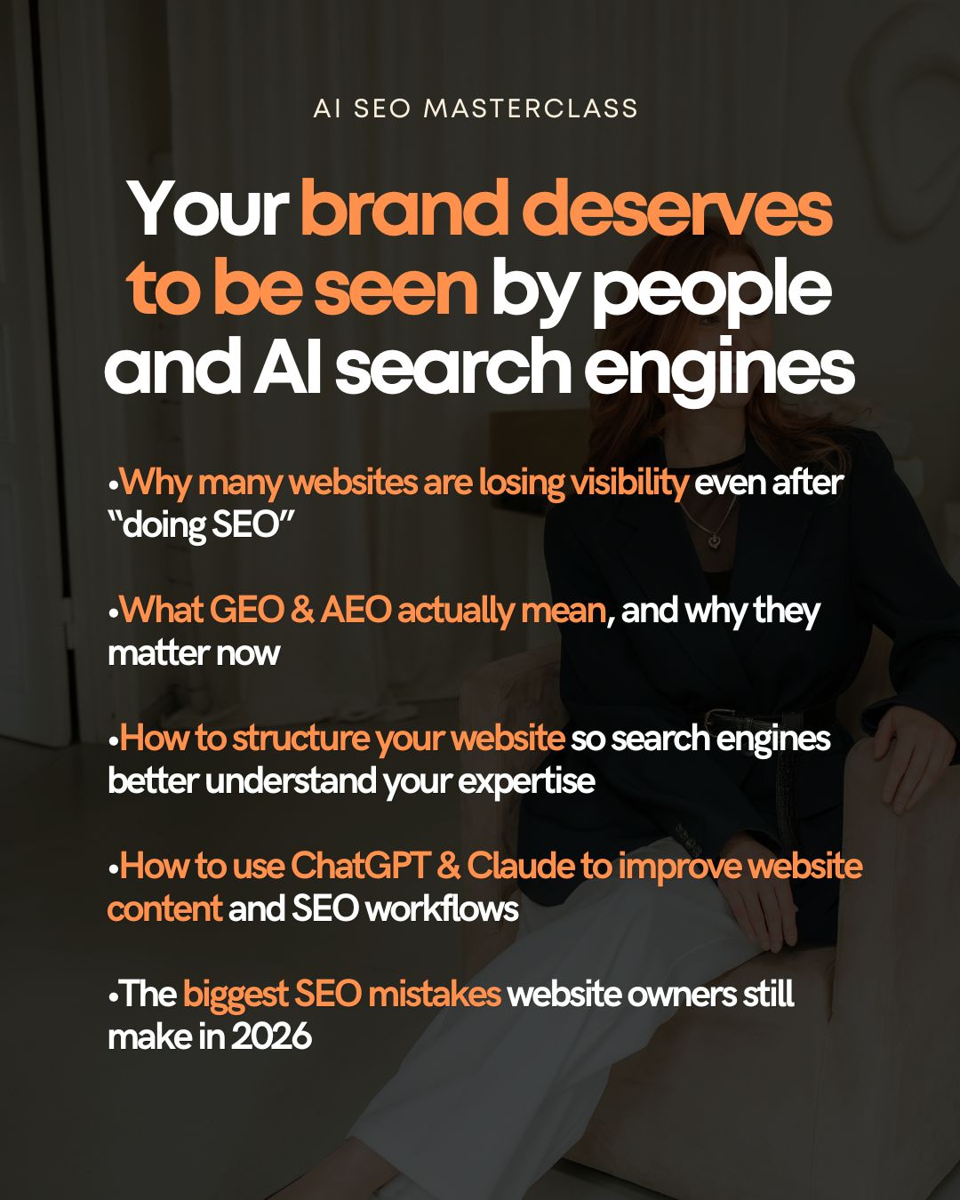 AI SEO MASTERCLASS WITH AGNESE REPULE