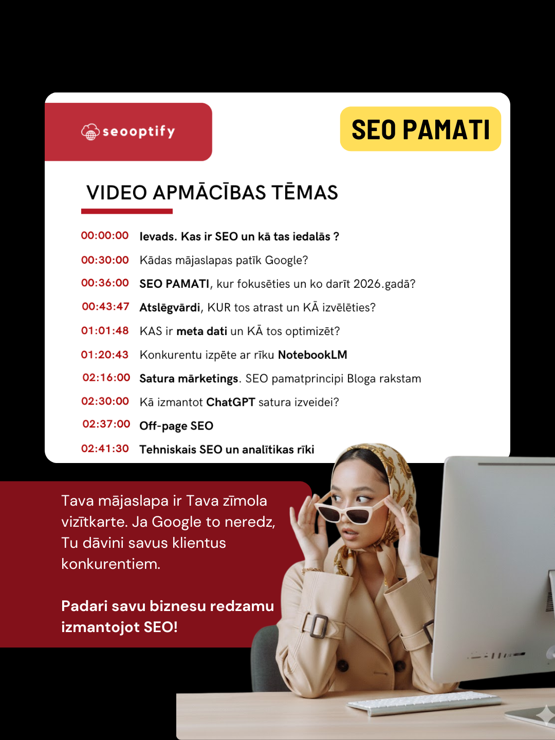 seo apmacibas majaslapu ipasniekiem